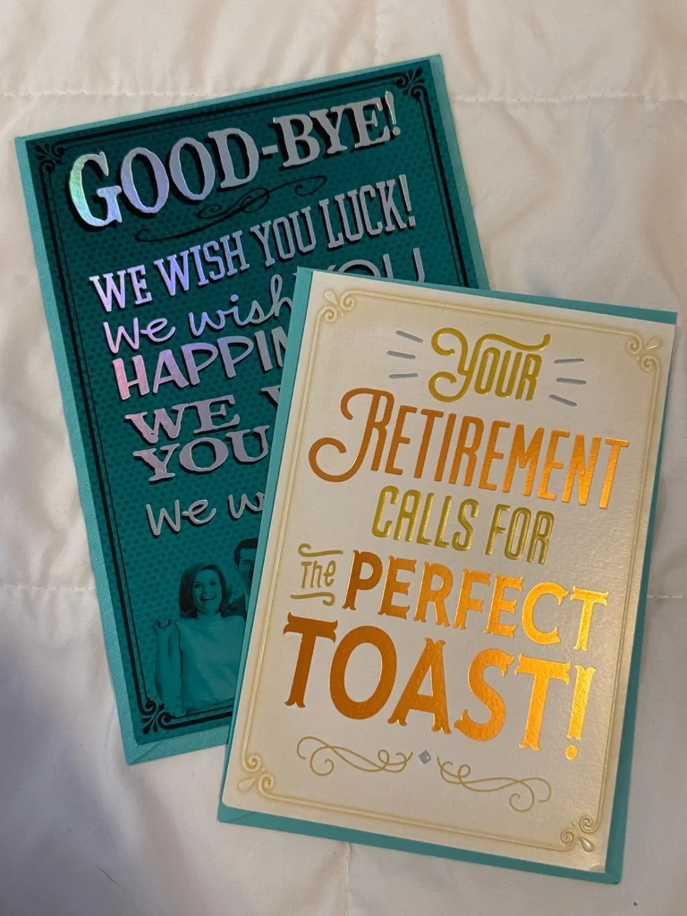 🌻 Bundle of 2 Hallmark Retirement Cards